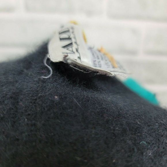 Vintage 80s Richard &‎ Co Bright Colorful Colorblock Angora Sweater Mock Neck - Picture 7 of 7